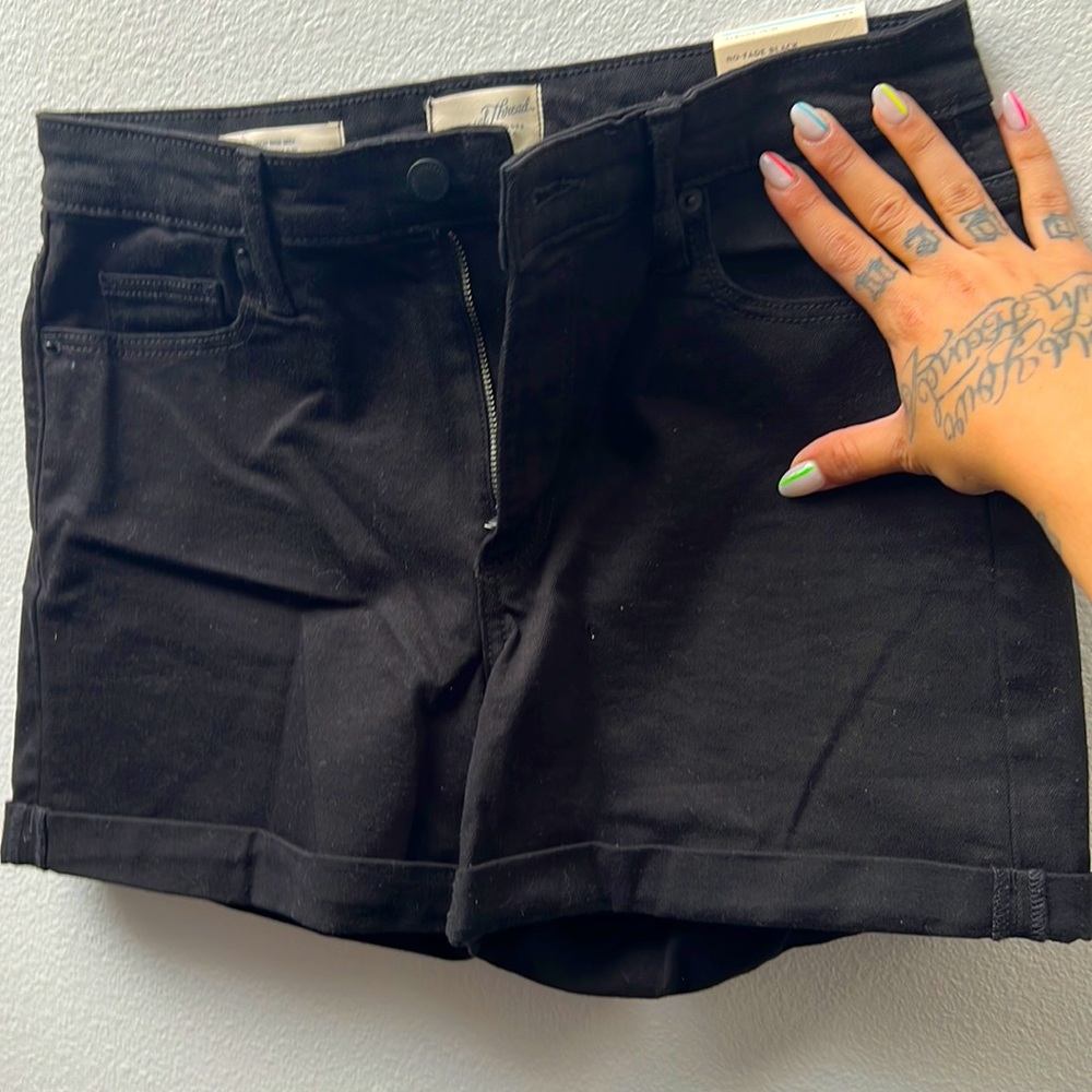Target black high waisted shorts